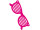 sunglasses XL, cardboard, 68 x 23cm, pink