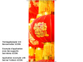 Textilbanner "China-Lampion", rot/gold, 75 x...