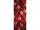 bannière textile "mer de roses rouge", rouge/noir/rose, 75 x 180cm, coutures tubulaires en haut et en bas