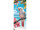 bannière textile "cacatoès/paradis", multicolore/bleu, 75 x 180cm, coutures tubulaires en haut+en bas