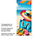 textile banner “beach feeling”, colorful, 75...