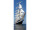 textile banner “sailing ship”, blue/white, 75 x 180cm, tubular seam top+bottom