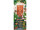 Textilbanner "Tür mit Blumen", grün/natur, 75 x 180cm, Schlauchnaht oben+unten