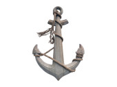 anchor "BIG", natural wood, with rope, 40 x 4 x...