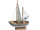 Segelschiff "Fischkutter", braun/blau, 42 x 14,5 x H 58cm
