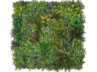 living-wall mélange de plantes, B1, protégé contre les UV, vert, 100 x 100cm, ignifuge