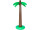 palm tree XL inflatable, PVC, brown/green, h 180cm