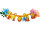 sign Hawaii “Aloha” with hibiscus, cardboard, for hanging, h 20cm, l 83cm
