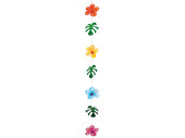 flower-leaf chain "Hawaii" Hibiscus, 7-pcs., l...
