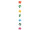 flower-leaf chain "Hawaii" Hibiscus, 7-pcs., l 120cm, Ø 13cm, cardboard, printed on both sides