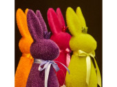 lapin avec couronne, floqué, diff. tailles et...