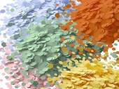 confettis en papier 500g, diff. couleurs