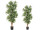 arbre "Dracaena Reflexa", vert/brun, ignifugé B1, diff. tailles