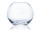 glass vase “globe” clear, h 10cm, Ø 12cm, cold-cut