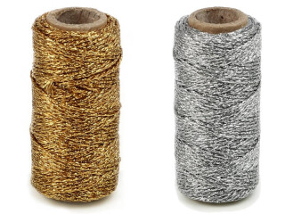 cordon "Flashy Cord" brillant, Ø 1,5mm x 25m, diff. couleurs
