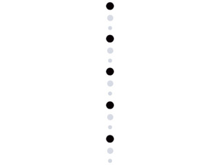 chaîne de disques, noir/blanc, l 180cm, Ø 4.5/7/9cm, PVC