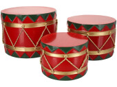Trommel-Set "X-MAS", 3-tlg., Metall,...