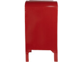 Briefkasten gross "Santa North Pole", rot, Metall, 33 x 26 x H 67cm