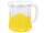 inflatable beer mug cooler, white/yellow, PVC, h 46 x 42cm