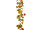 vine foliage garland “large leaves”, autumn colored, l 180cm