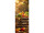 bannière textile "légumes dans caisse en bois", brun/coloré, 75 x 180cm, couture du tube en haut + en bas