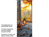 textile banner “lantern/autumn atmosphere”,...