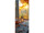 textile banner “lantern/autumn atmosphere”, gray/colored, 75 x 180cm, tubular seam top + bottom