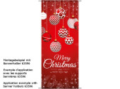 textile banner “Merry Christmas/balls”,...