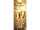 textile banner “Champagne glasses/New Year”, gold, 75 x 180 cm, tubular seam at top and bottom