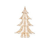 sapin LED avec film brillant doré,...