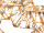 LED-Stern mit Glitzerfolie gold, Metall/Kunststoff, 50cm, 500 LEDs