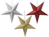 folding star with star punching, cardboard, Ø...