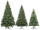 Christmas tree “classic”, with LEDs, green, PE/PVC mix, var. sizes