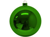 Weihnachtskugel Kunststoff grün Ø 6cm glanz...