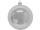 Weihnachtskugel Kunststoff silber glanz Ø 10cm, 1 Stück
