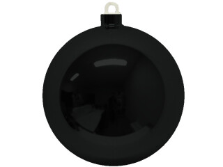 Weihnachtskugel Kunststoff schwarz Ø 20cm glanz 1 Stück