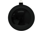 boule de Noël plastique noir brillant Ø 28cm,...