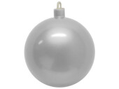 Weihnachtskugel Kunststoff silber Ø 20cm chrome 1...