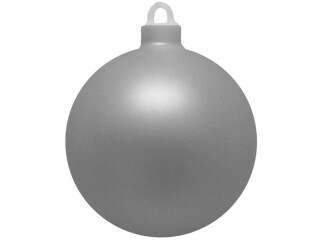 Christmas bauble silver Ø 6cm satin 12 pieces