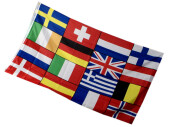 Flagge "Europa", bunt, 90 x 150cm, Polyester-Stoff