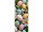 textile banner “pastel eggs,” pastel colors/green, 75 x 180cm, tubular seam at top and bottom