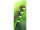 textile banner “ladybug on a blade of grass,” green/red, 75 x 180cm, tubular seam at top and bottom
