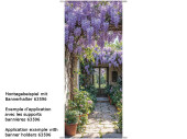 Textilbanner "Wisteria/Hauseingang",...