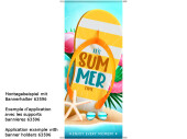 Textilbanner "Flipflop its Summer time", bunt,...
