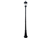 lampadaire noir, h 220cm, aluminium, avec douille E27 et...