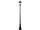 street lantern black, h 220cm, aluminum, with E27 socket and LED bulb