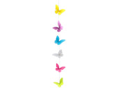 butterfly garland, paper, colorful, 180 x 15 x 4 cm, 6-parts