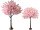 cerisier XL, rose-brun, diff. tailles
