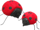 ladybug paper, red/black, var. sizes
