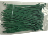 Kabelbinder 10 x 2,5mm, 100 Stück, grün